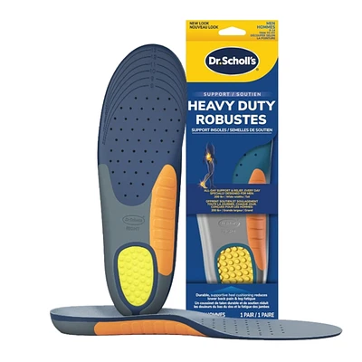 Heavy Duty Support Insole Orthotics, Big & Tall, 200lbs+, Men, Size 8-14