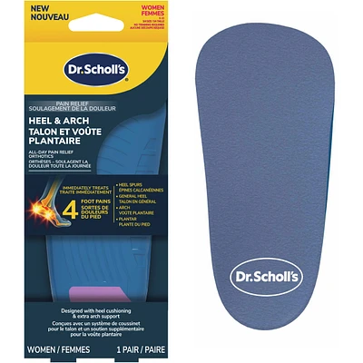Heel & Arch All-Day Pain Relief Orthotics, Women, Size 6-10