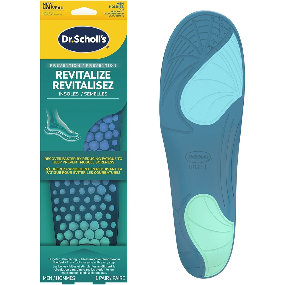 Revitalize Recovery Insole Orthotics, Men, Size 8-14