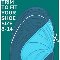 Revitalize Recovery Insole Orthotics, Men, Size 8-14