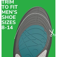 Run Active Comfort Insoles, Men, Trim to Fit Inserts