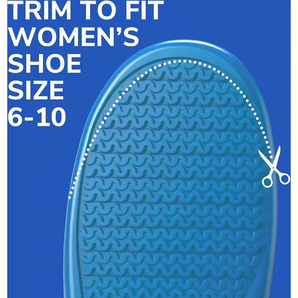 Semelles confort Dr Scholl’s® Memory Fit® Plus Gel massant®, pour femmes pointure 6-10