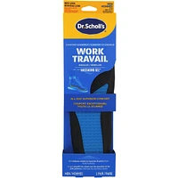 Work All-Day Superior Comfort Insoles (with) Massaging Gel®, Men, Trim to Fit