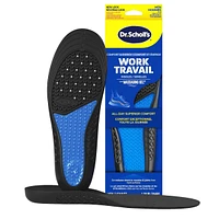 Work All-Day Superior Comfort Insoles (with) Massaging Gel®, Men, Trim to Fit