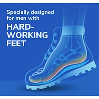 Work All-Day Superior Comfort Insoles (with) Massaging Gel®, Men, Trim to Fit