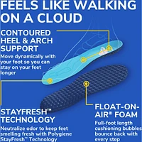 Float-On-Air® Comfort Insoles, Women, Full Length