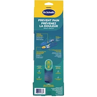 Prevent Pain Protective Insoles, Men, Size 8-14