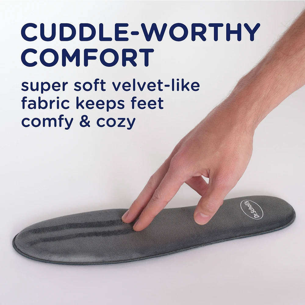 Cushy Comfort with Memory Foam Insoles, Unisex, Men Size 7-13, Women 5-10