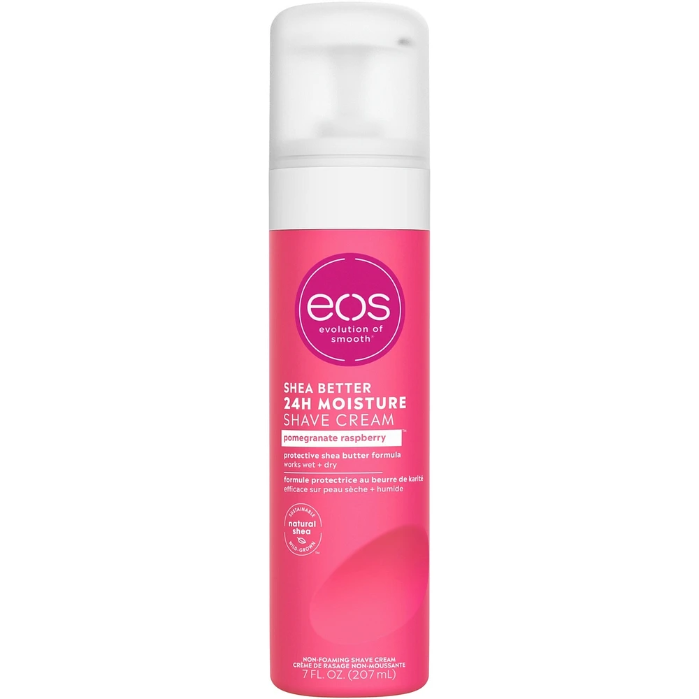 Shea Better Moisturizing Shaving Cream for Women, Pomegranate Raspberry, 24HR Hydration