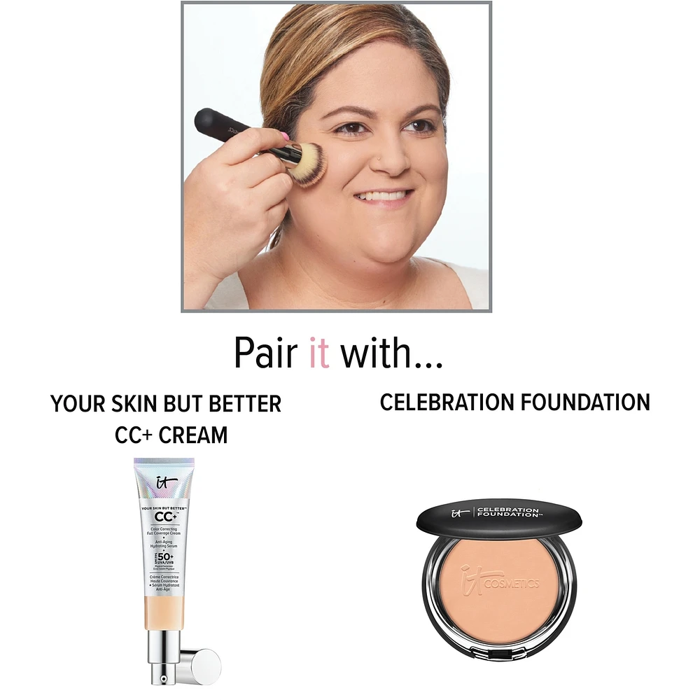 Flat Top Buffing Brush for Powder Foundation, Heavenly Luxe #6