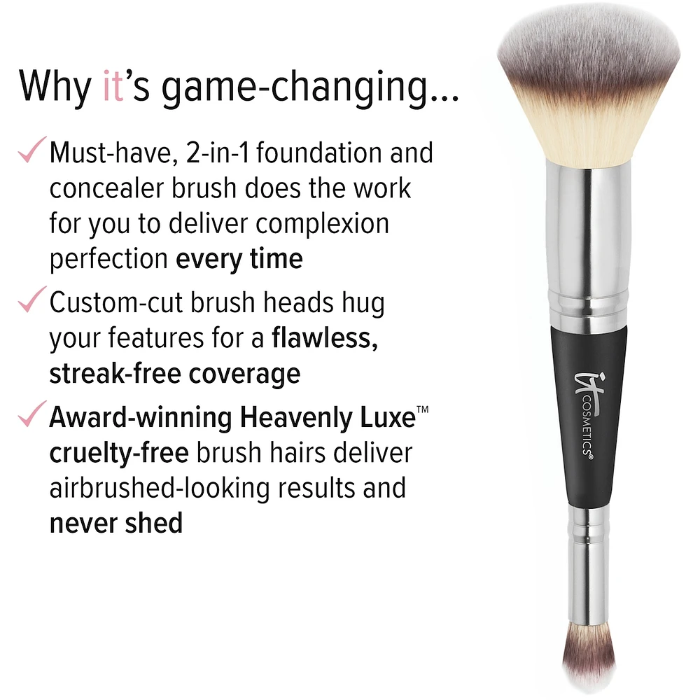 Heavenly Luxe #7 - 2-in-1 Concealer Brush & Foundation Brush