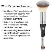 Heavenly Luxe #7 - 2-in-1 Concealer Brush & Foundation Brush