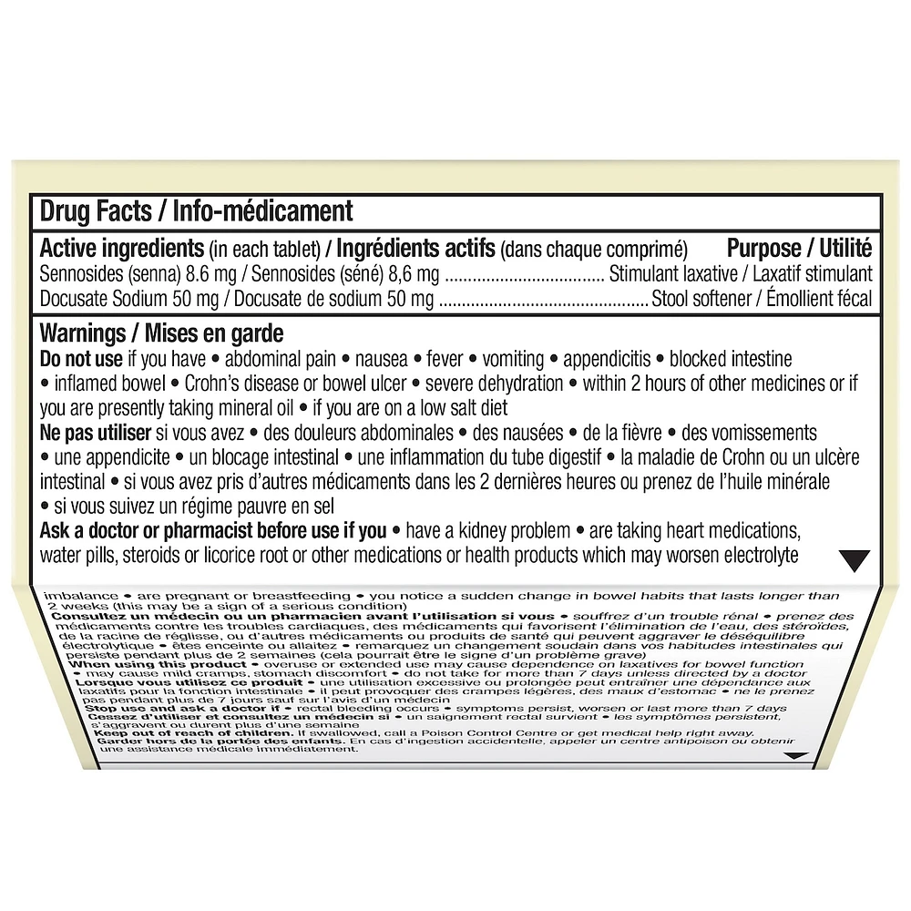 Senokot®-S  Natural Laxative Plus Stool Softener 20ct