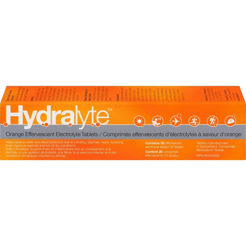 Effervescent Electrolytes Tablets Orange