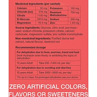 Plus Digestive Health Effervescent Electrolyte Granule Sticks, Strawberry Lemonade