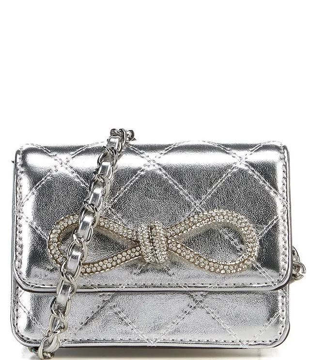 ALDO Sapphire mini crossbody bag with embellished bow in pink
