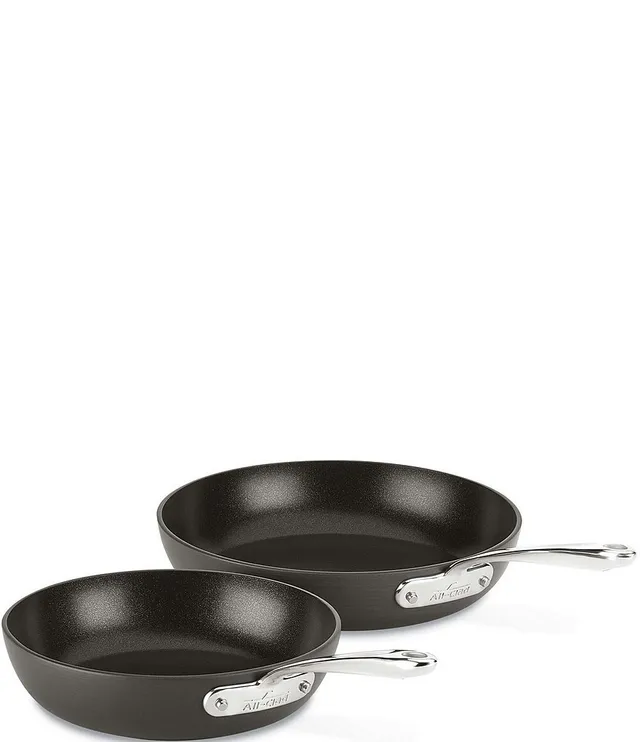 HA1 Hard Anodized Nonstick Cookware Set, 2 piece Fry Pan & Saute Pan with  lid Set, 10 inch & 4 quart