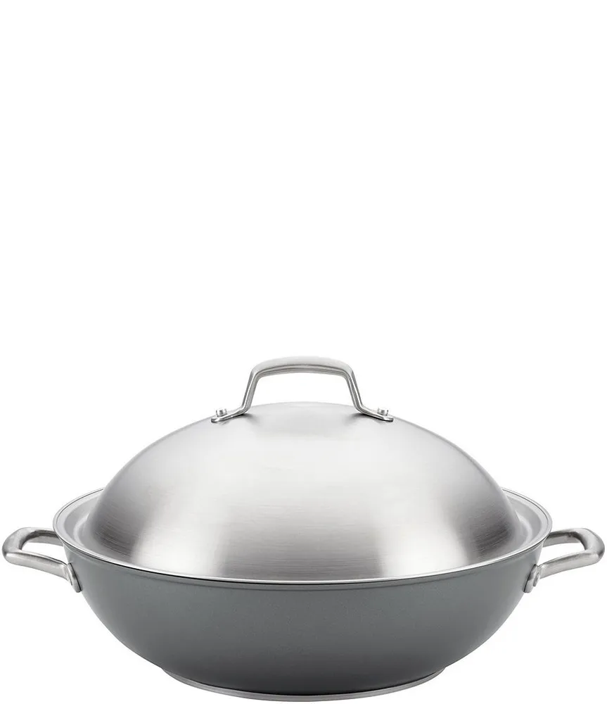 Anolon Advanced Home Hard Anodized 14 Wok with Lid and Side