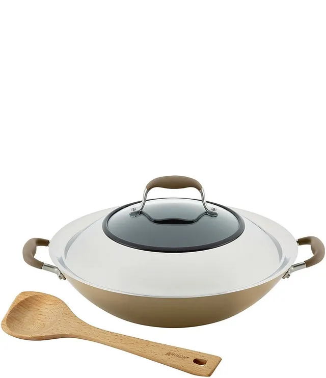 Anolon Advanced Home Hard-Anodized Nonstick 4.5-Qt. Tapered Saucepot - Bronze