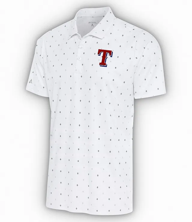 Antigua Men's Texas Rangers Tribute Short Sleeve Polo Shirt