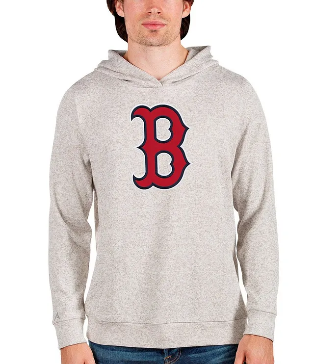 Antigua MLB American League Absolute Hoodie, Mens, XL, Boston Red Sox Light Grey