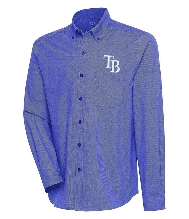 Antigua MLB National League Compression Long Sleeve Woven Shirt, Mens, 2XL, Los Angeles Dodgers