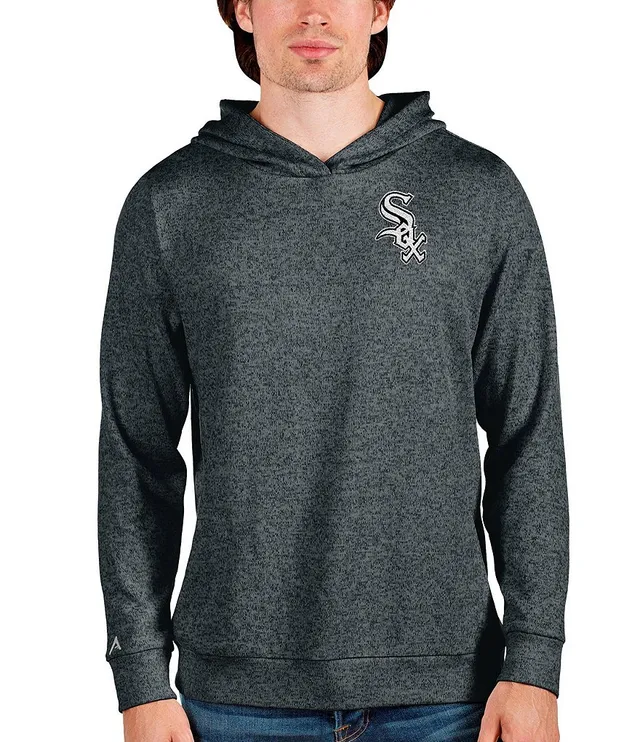 Antigua MLB American League Small Logo Absolute Hoodie, Mens, M, New York Yankees Oatmeal