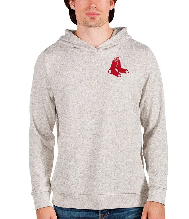 Boston Red Sox Antigua Flier Bunker Pullover Sweatshirt - Navy