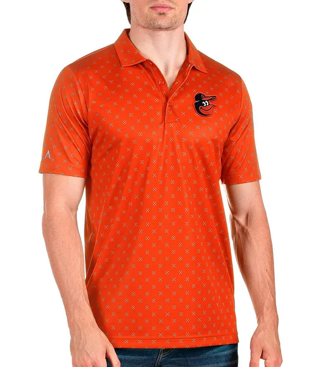 Antigua MLB Baltimore Orioles Nova Short-Sleeve Colorblock Polo Shirt