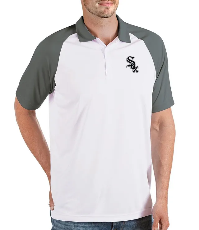 Antigua MLB Boston Red Sox Spark Short-Sleeve Polo Shirt - M