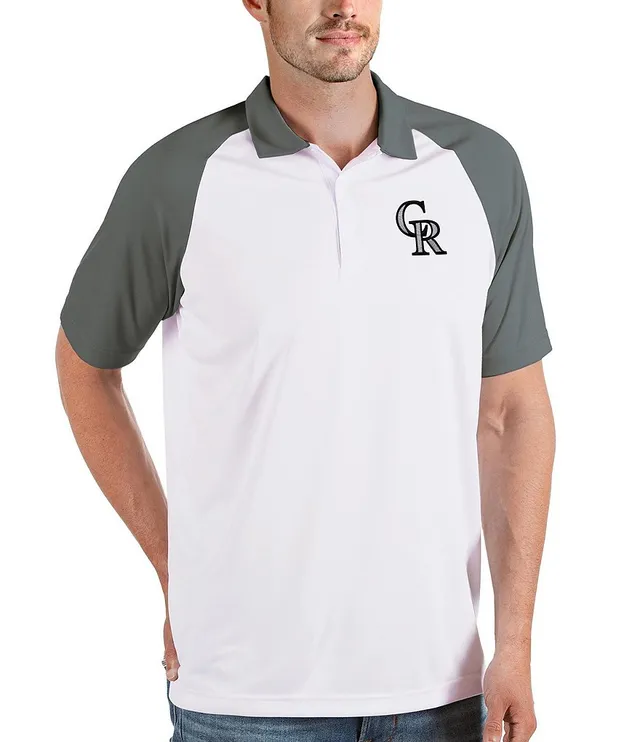 Antigua MLB Colorado Rockies Spark Short-Sleeve Polo Shirt - S