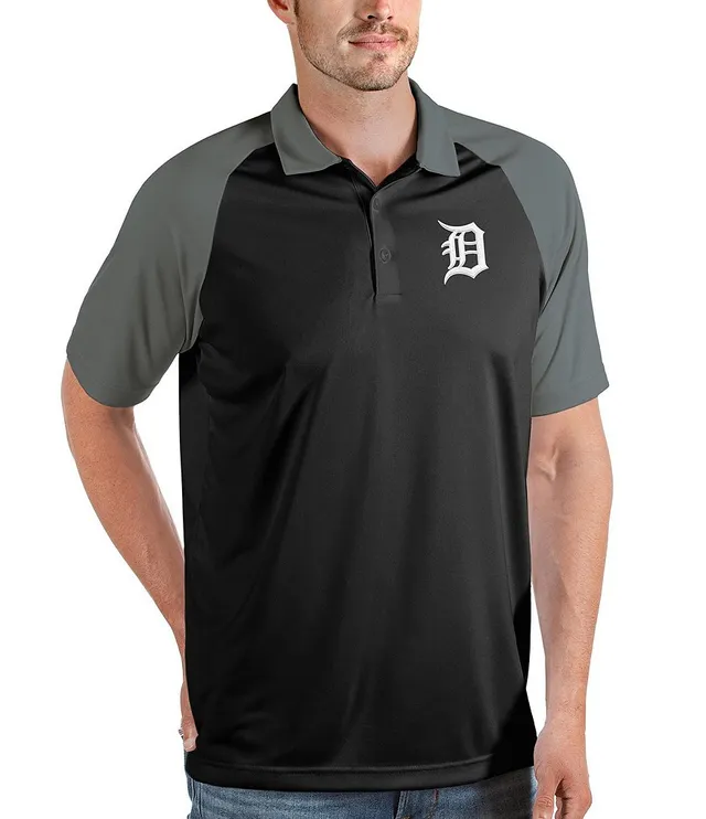 Antigua MLB Detroit Tigers Spark Short-Sleeve Polo Shirt - L