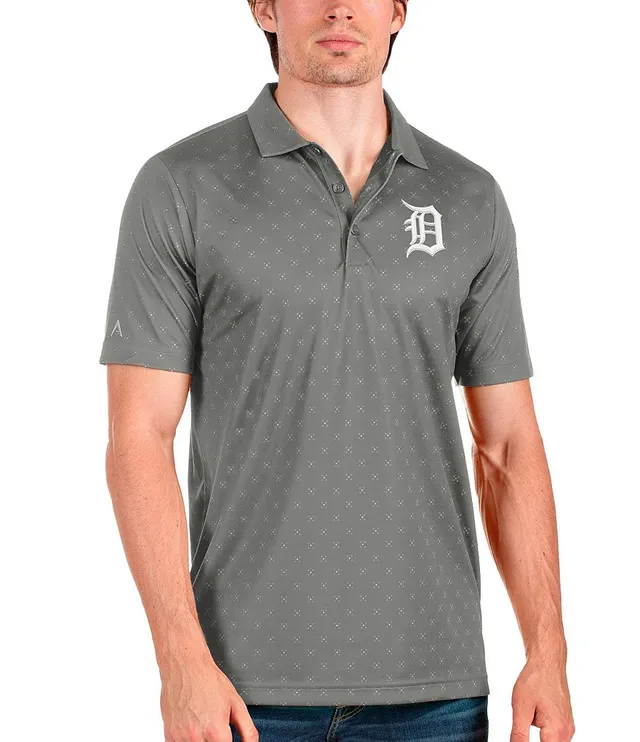Antigua Men's Detroit Tigers Tribute Short Sleeve Polo Shirt