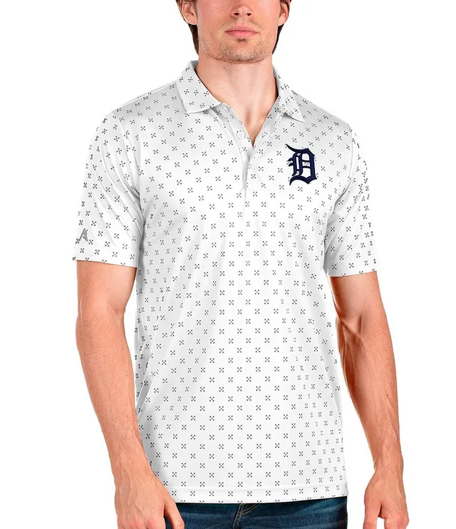 Antigua Men's Detroit Tigers Tribute Short Sleeve Polo Shirt