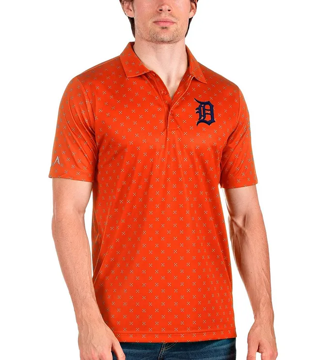 Antigua MLB Detroit Tigers Nova Short-Sleeve Colorblock Polo Shirt