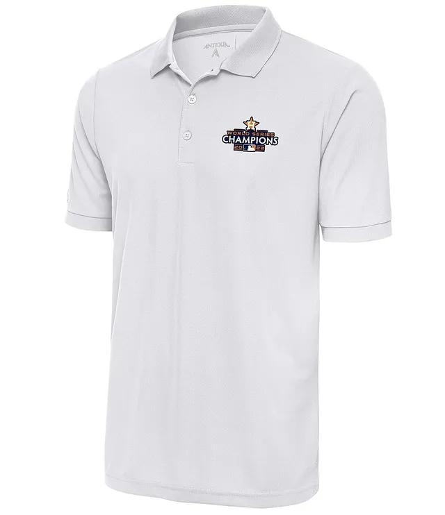 Antigua MLB Houston Astros Nova Short-Sleeve Colorblock Polo Shirt - L