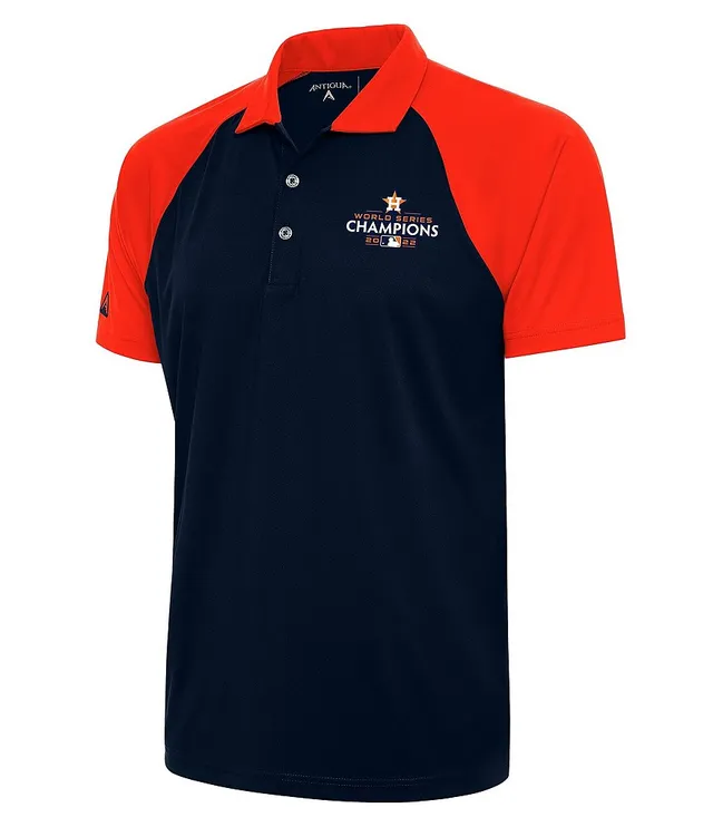 Antigua Men's 2XL Polo Houston Astros Blue Gold And Red Astros