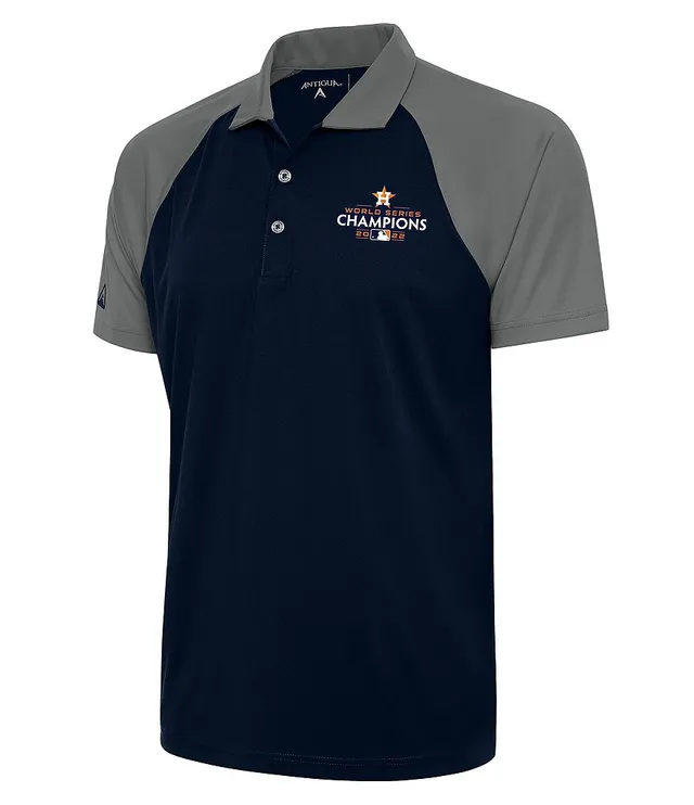 Antigua Women's Houston Astros 2022 World Series Champions Tribute Short Sleeve Polo Shirt - S