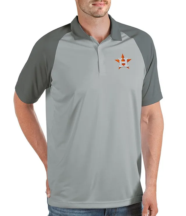 Men's Antigua Orange Houston Astros Tribute Polo