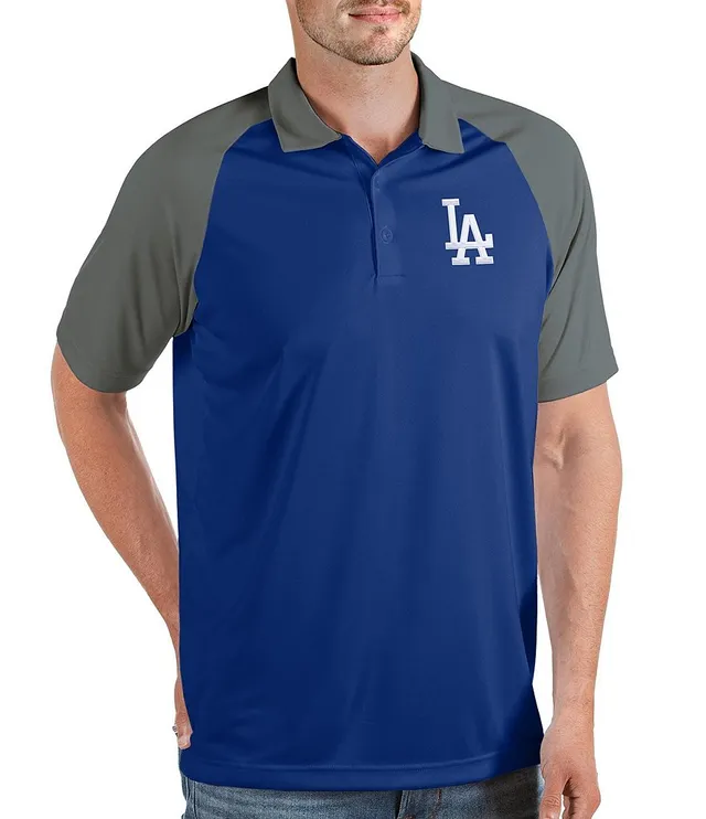 Antigua MLB Los Angeles Dodgers Spark Short-Sleeve Polo Shirt - S