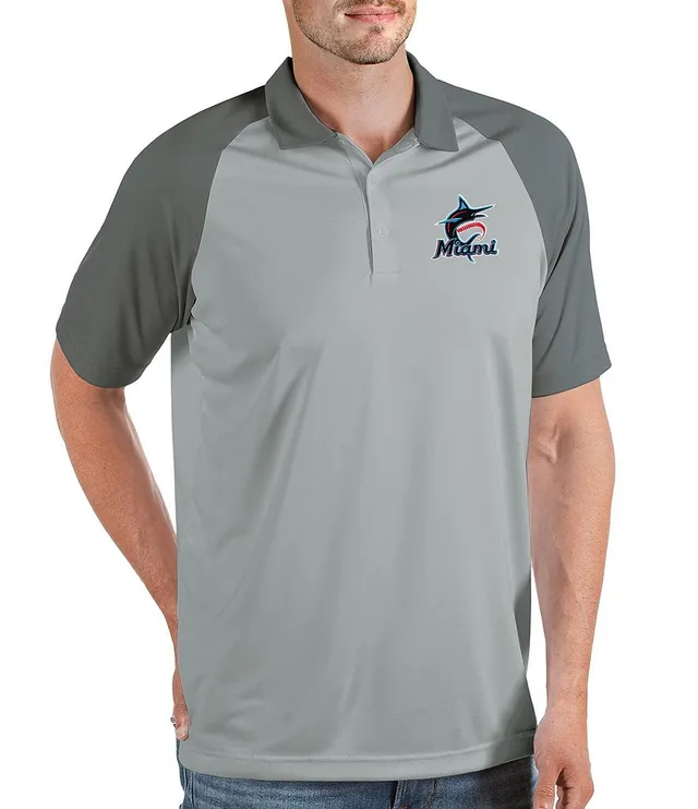 Antigua MLB Miami Marlins Spark Short-Sleeve Polo Shirt - XL