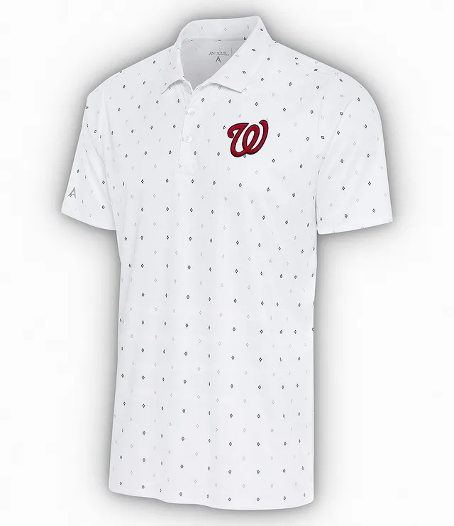 Washington Nationals Antigua Nova Polo - White/Gray