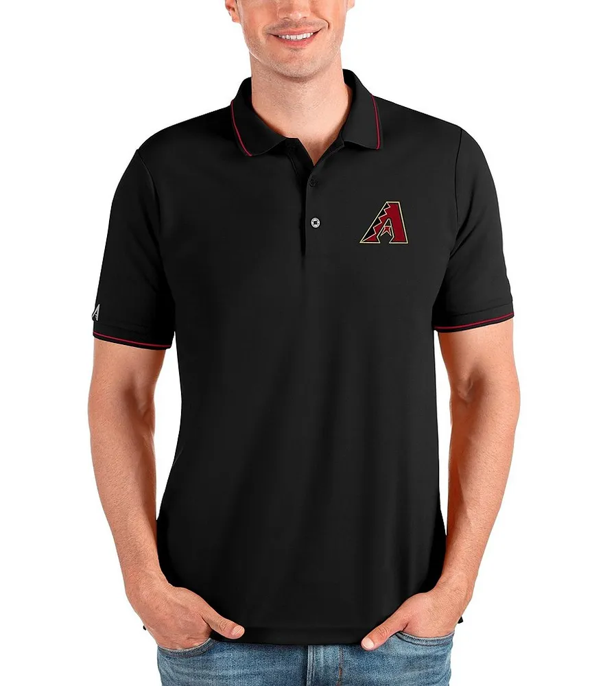 Antigua MLB Houston Astros Spark Short-Sleeve Polo Shirt