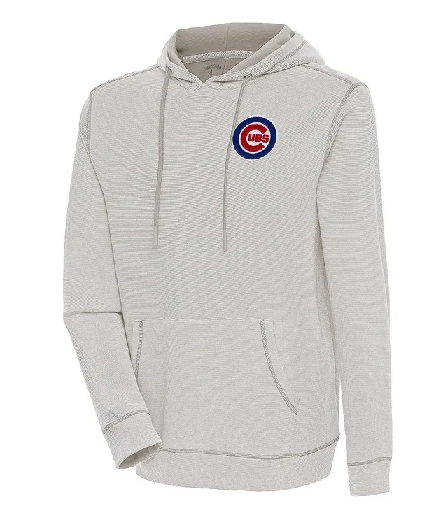 Antigua MLB Chicago Cubs Women's Victory Raglan Hoodie, Black, XXL, Cotton