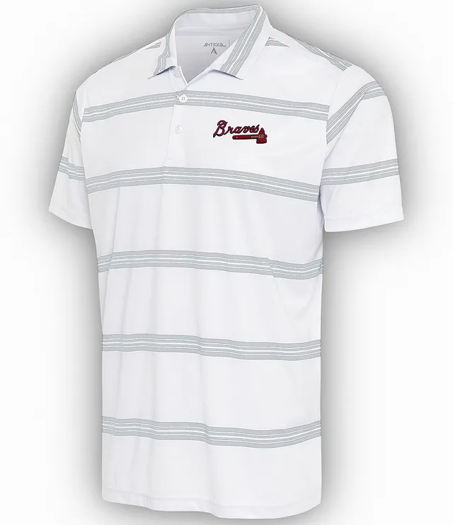 MLB Atlants Braves White Polo Golf Shirt by Antigua Sport Large