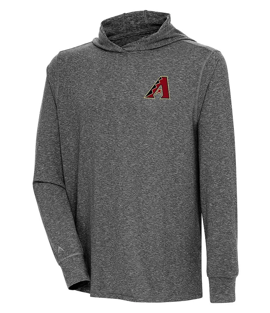 Antigua MLB National League Action Hoodie, Mens, XL, Atlanta Braves Black