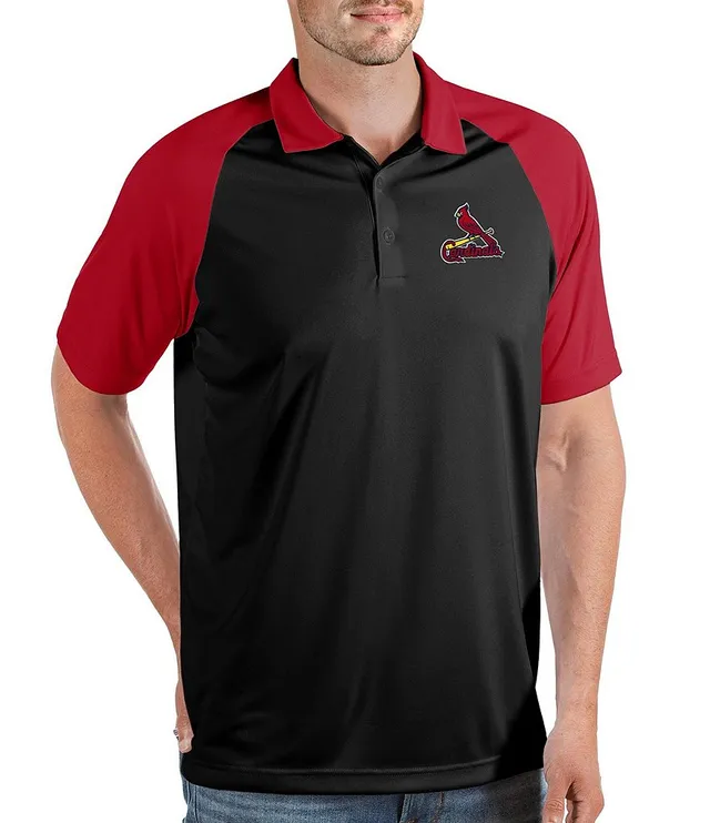 St. Louis Cardinals Nike Dri-Fit Polo Shirt M Red Poly Sewn Logo