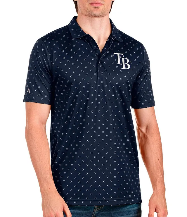 Antigua MLB Tampa Bay Rays Nova Short-Sleeve Colorblock Polo Shirt - L