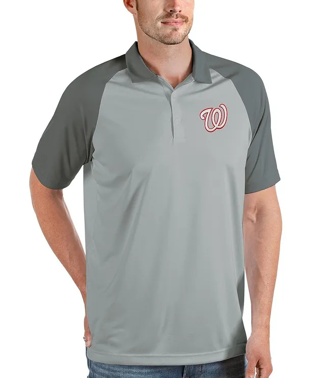 Antigua Men's Washington Nationals Tribute Short Sleeve Polo Shirt