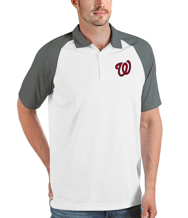 Antigua MLB Washington Nationals Nova Short-Sleeve Colorblock Polo